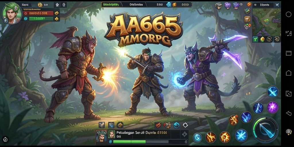 Gameplay seru di dunia MMORPG yang luas dan penuh petualangan.