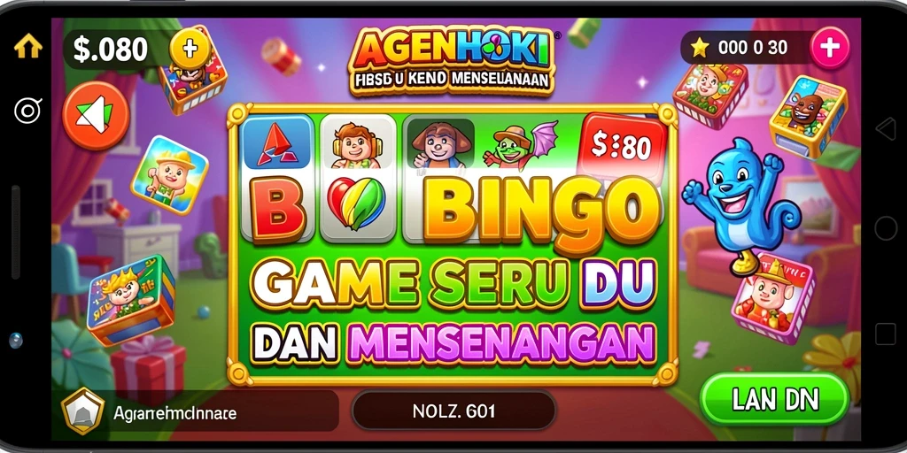 Tampilan gameplay seru AGENHOKI yang menyenangkan.