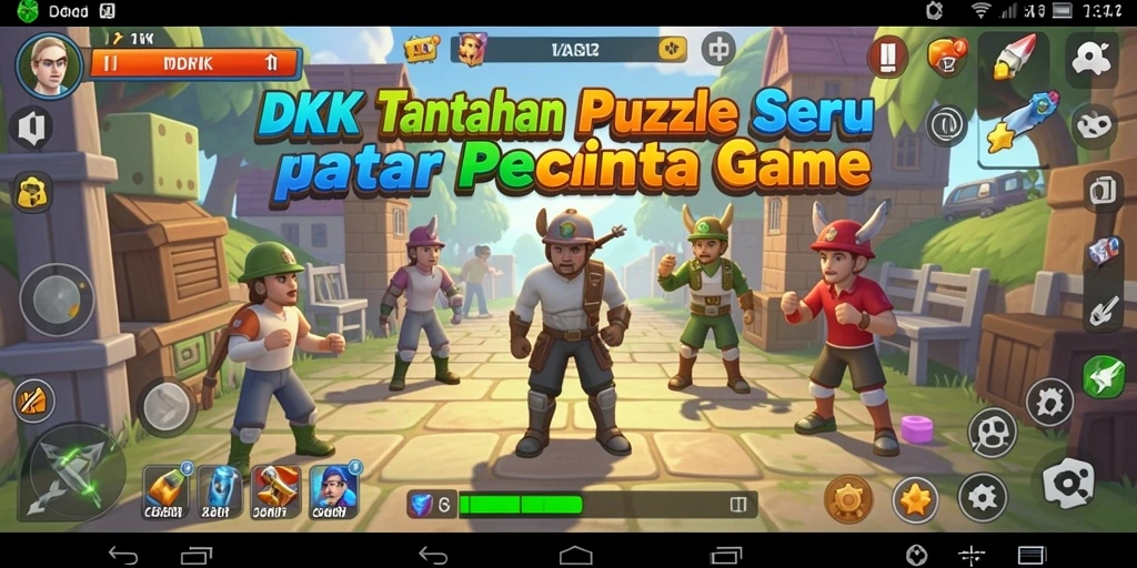 Tampilan gameplay DKK yang menantang dalam mode Puzzle.