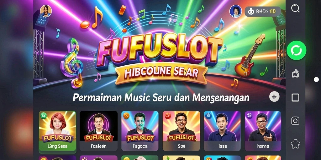Gameplay <strong>FUFUSLOT</strong> yang seru dan interaktif dengan berbagai tantangan musik.