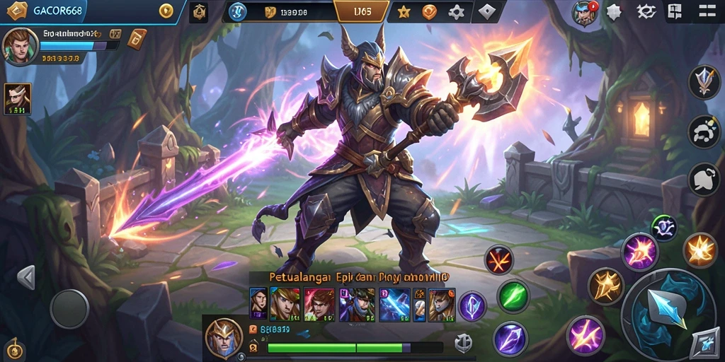 Screenshot GACOR668 menampilkan aksi seru dalam petualangan MMORPG.