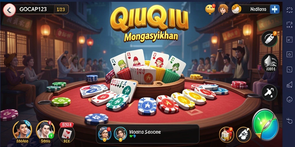 Screenshot gameplay QiuQiu yang mengasyikkan di GOCAP123.