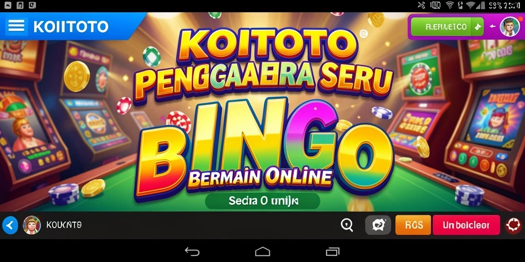 Tampilan gameplay KOITOTO yang seru dan interaktif dalam permainan Bingo.