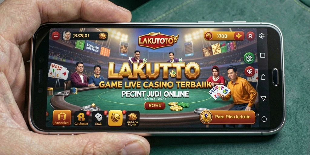 Screenshot gameplay <strong>LAKUTOTO</strong> yang menampilkan suasana Live Casino yang mendebarkan.