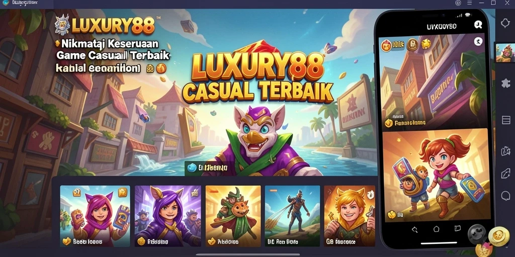 Screenshot gameplay LUXURY88 yang menampilkan keseruan permainan Casual.