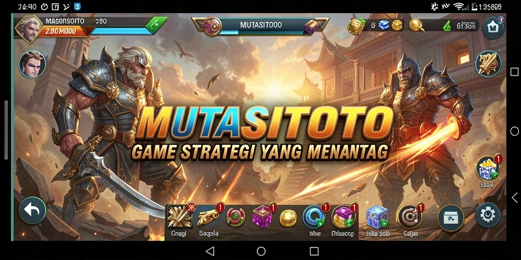 Tampilan gameplay seru dari MUTASITOTO dengan berbagai strategi yang diterapkan.