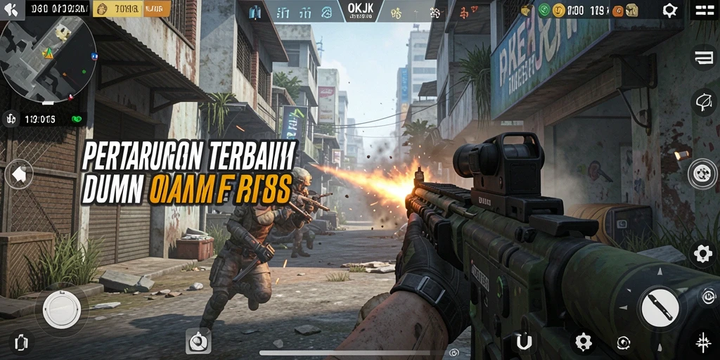 Tampilan gameplay seru dan intens di OKJK.