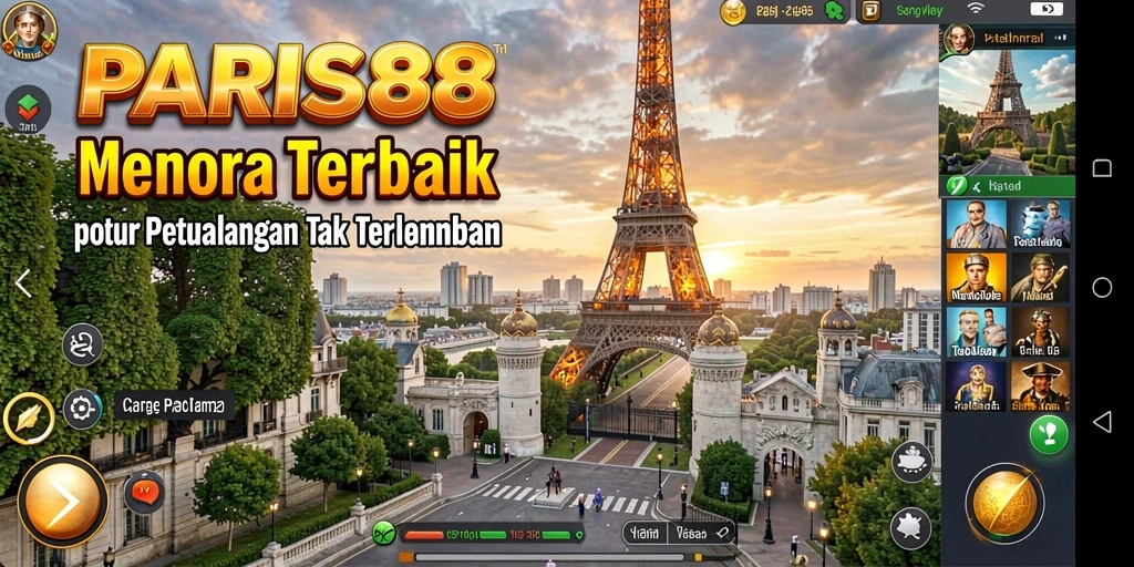 Screenshot PARIS88 menampilkan aksi seru di medan perang Tower Defense.