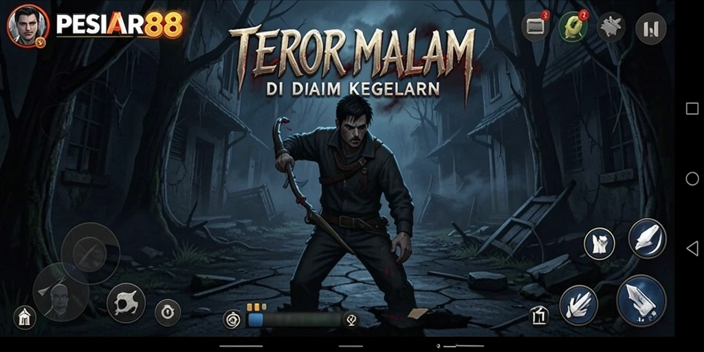 Tampilan menyeramkan dari gameplay PESIAR88 yang penuh ketegangan.