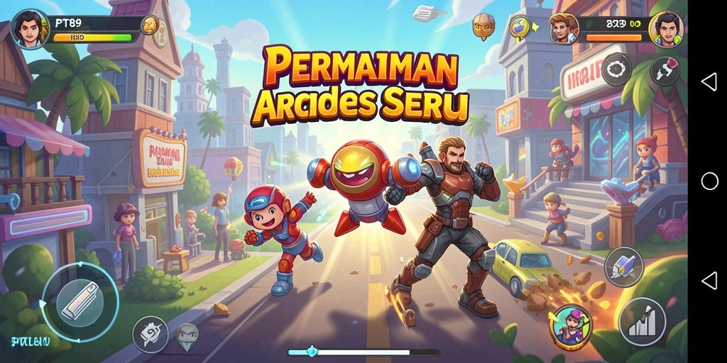 Gameplay seru di PT89 dengan berbagai tantangan arcade.