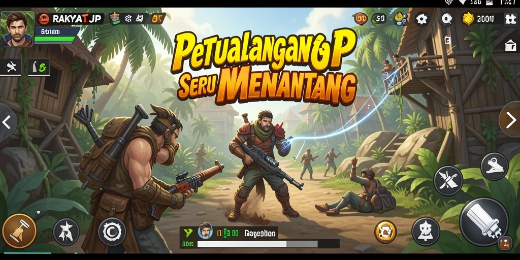 Gameplay seru RAKYATJP dengan tantangan menantang.
