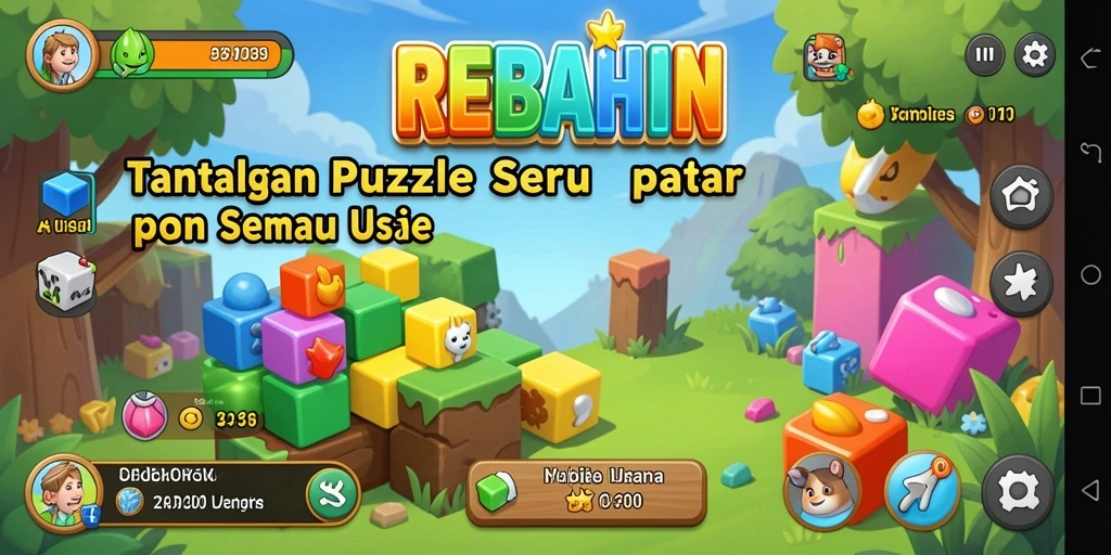Tampilan gameplay REBAHIN yang menarik dan penuh tantangan.