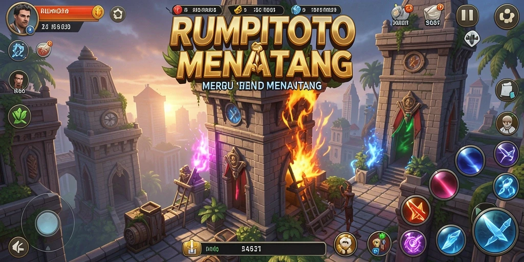Tampilan gameplay RUMPITOTO yang seru dan penuh strategi.