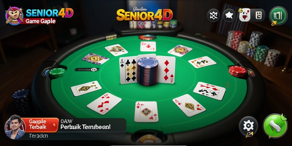 Tampilan gameplay Gaple yang menegangkan dan interaktif.