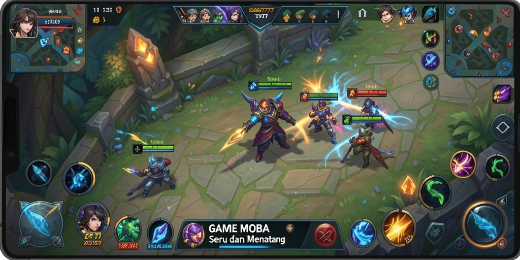 Screenshot gameplay SOBAT777 yang menampilkan aksi seru di medan perang.