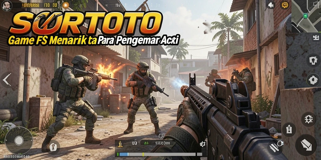 Tangkapan layar SORTOTO menampilkan aksi seru dalam gameplay FPS.