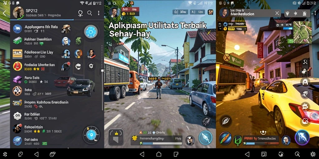Screenshot utama SP212 menampilkan fitur Utility yang lengkap dan beragam.
