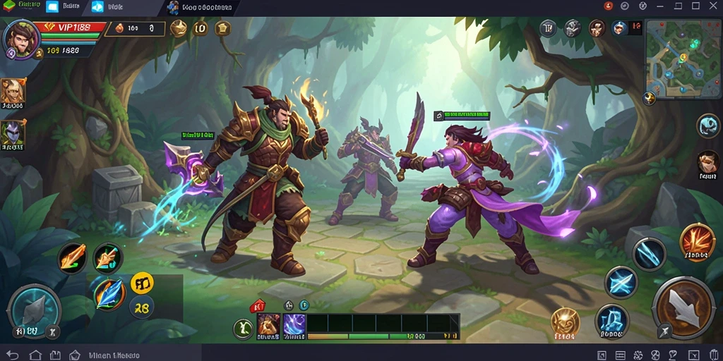 Menampilkan aksi menarik dalam gameplay ARPG VIP188.