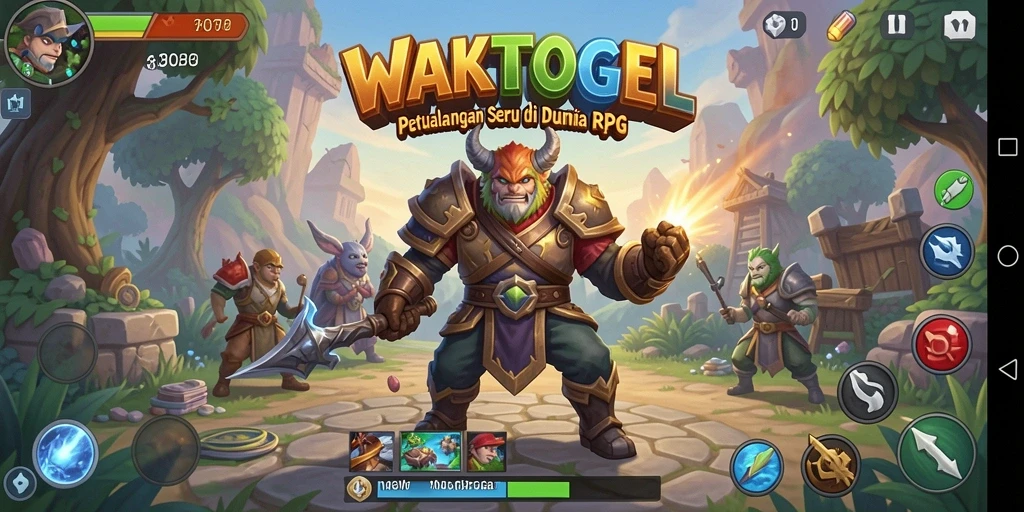 Tampilan gameplay WAKTOGEL yang menakjubkan di dunia RPG.